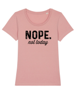 Nope. not today Tricou mânecă scurtă guler larg fitted Damă Expresser