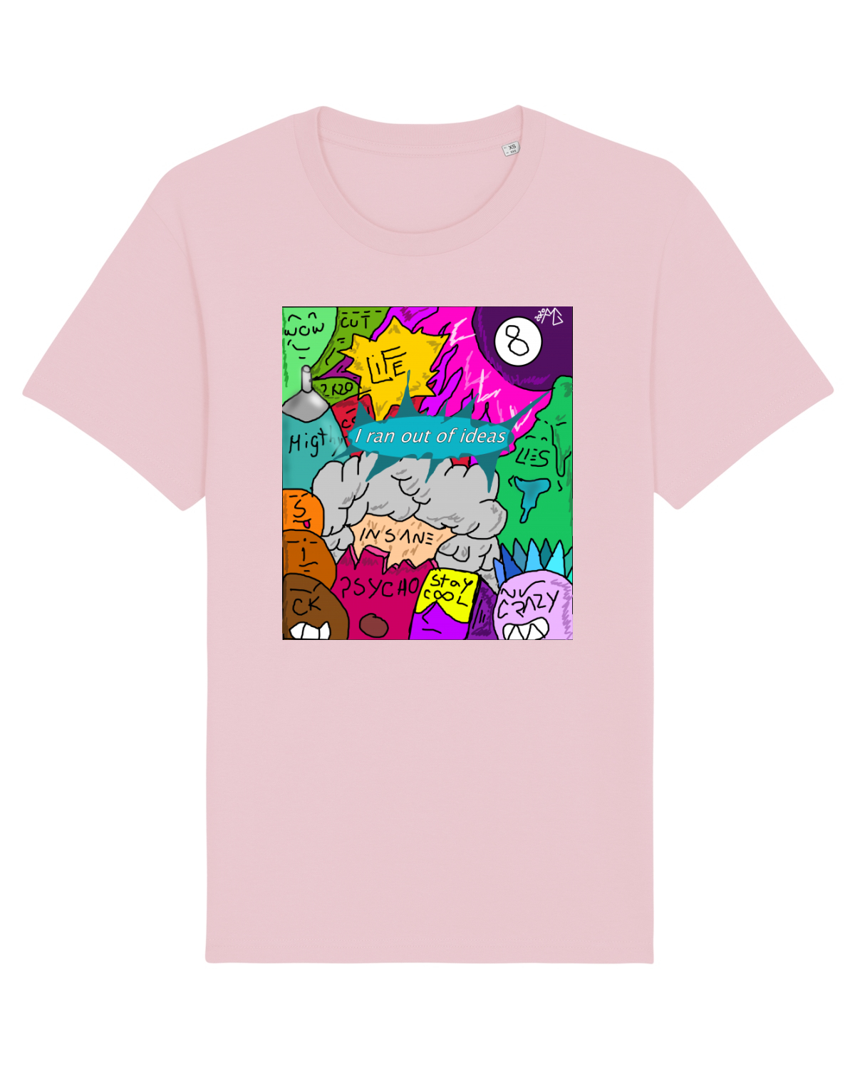 Tricou mânecă scurtă Unisex Rocker Cotton Pink