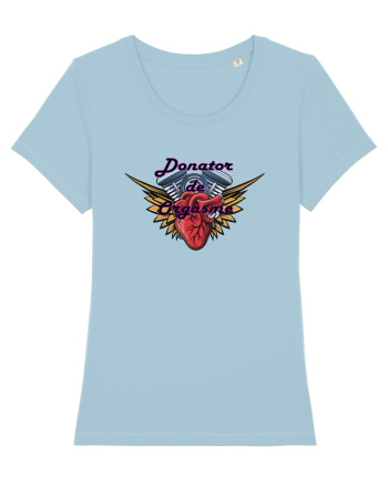 Donator de Orgasme Heart Sky Blue