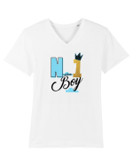 Number one Boy Tricou mânecă scurtă guler V Bărbat Presenter