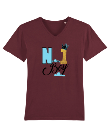 Number one Boy Burgundy