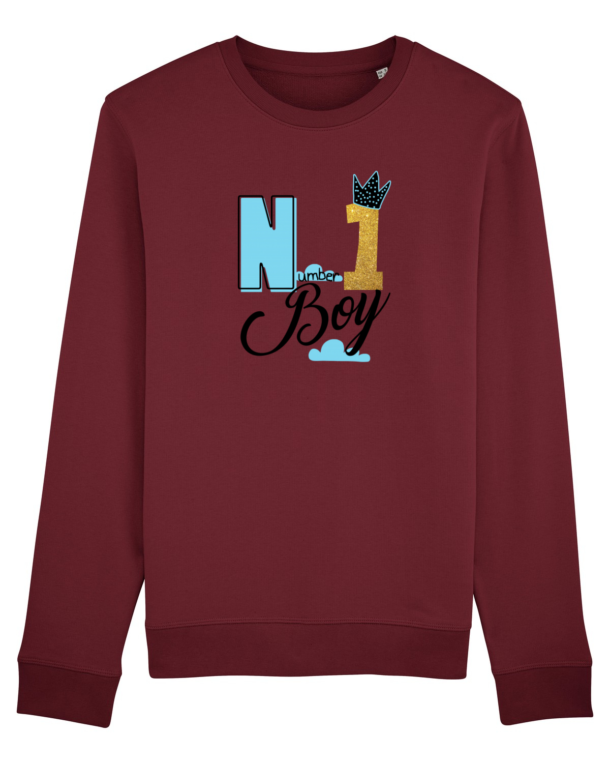 Bluză mânecă lungă Unisex Rise Burgundy