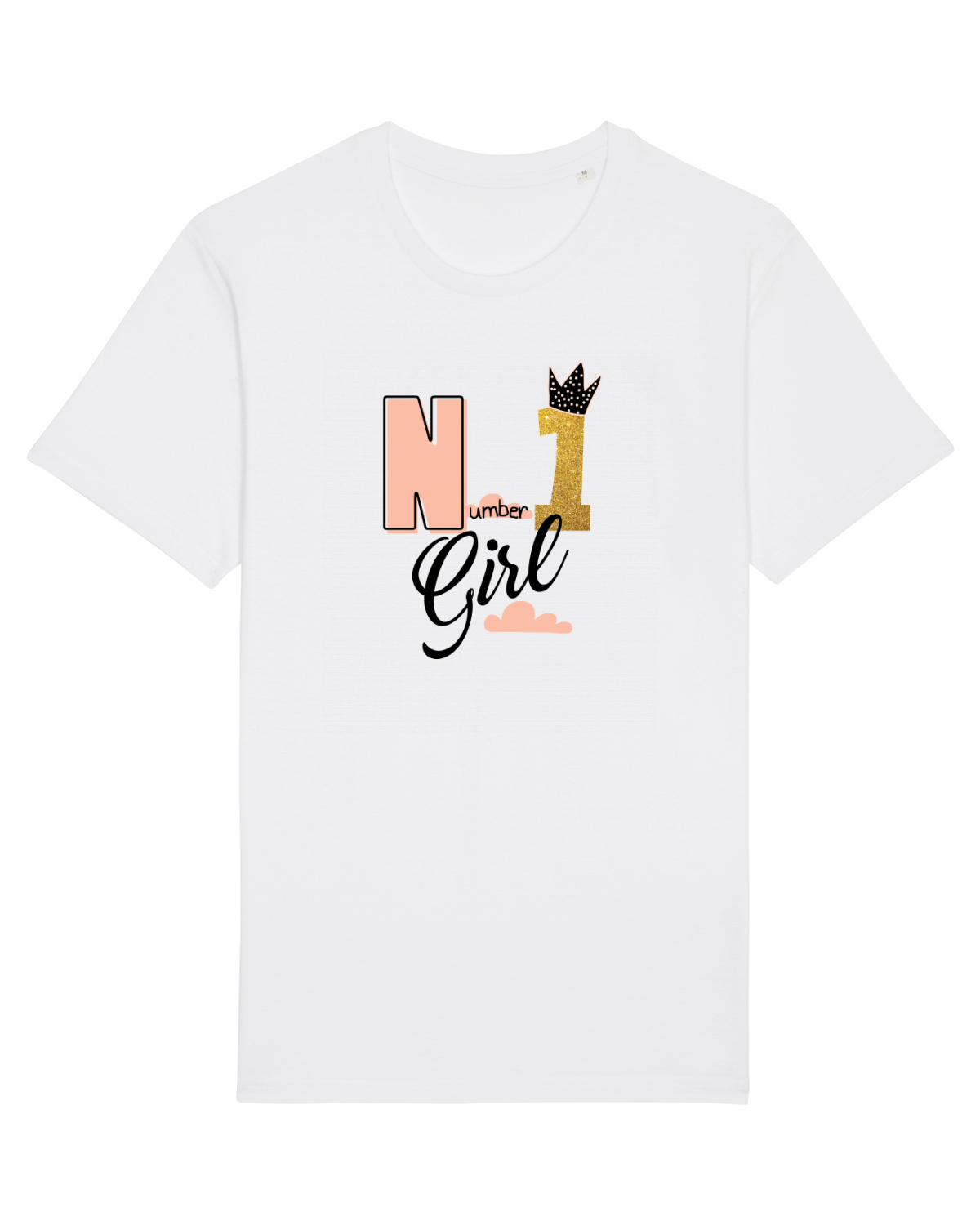 Tricou mânecă scurtă Unisex Rocker White