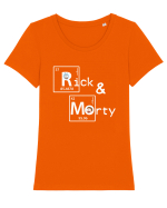 Rick and Morty Chemistry Tricou mânecă scurtă guler larg fitted Damă Expresser