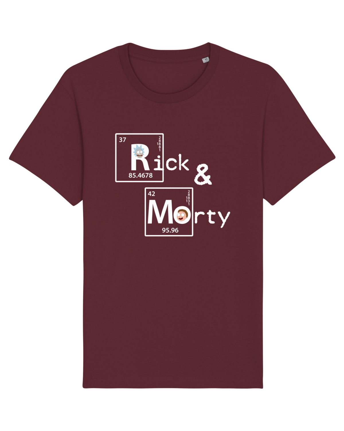 Tricou mânecă scurtă Unisex Rocker Burgundy