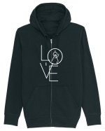 LOVE ARCHITECTURE Hanorac cu fermoar Unisex Connector
