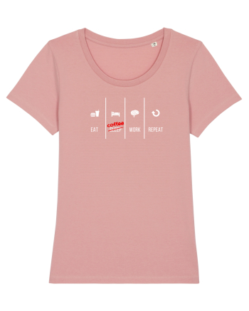 Eat Sleep Work Repeat Canyon Pink