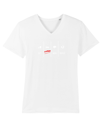 Eat Sleep Work Repeat White