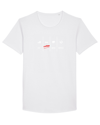 Eat Sleep Work Repeat White