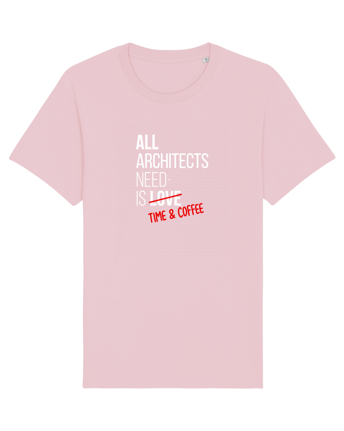 Tricou mânecă scurtă Unisex Rocker Cotton Pink