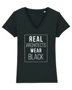 Wear Black Tricou mânecă scurtă guler V Damă Evoker