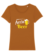 Accio Beer Tricou mânecă scurtă guler larg fitted Damă Expresser