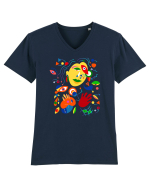 Abstract Tricou mânecă scurtă guler V Bărbat Presenter