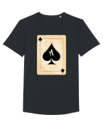 As de inima neagra Tricou mânecă scurtă guler larg Bărbat Skater