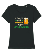 I get awesome Tricou mânecă scurtă guler larg fitted Damă Expresser