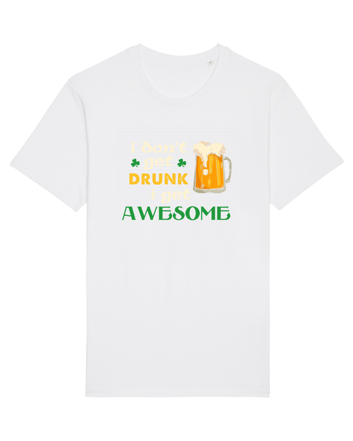 Tricou mânecă scurtă Unisex Rocker White