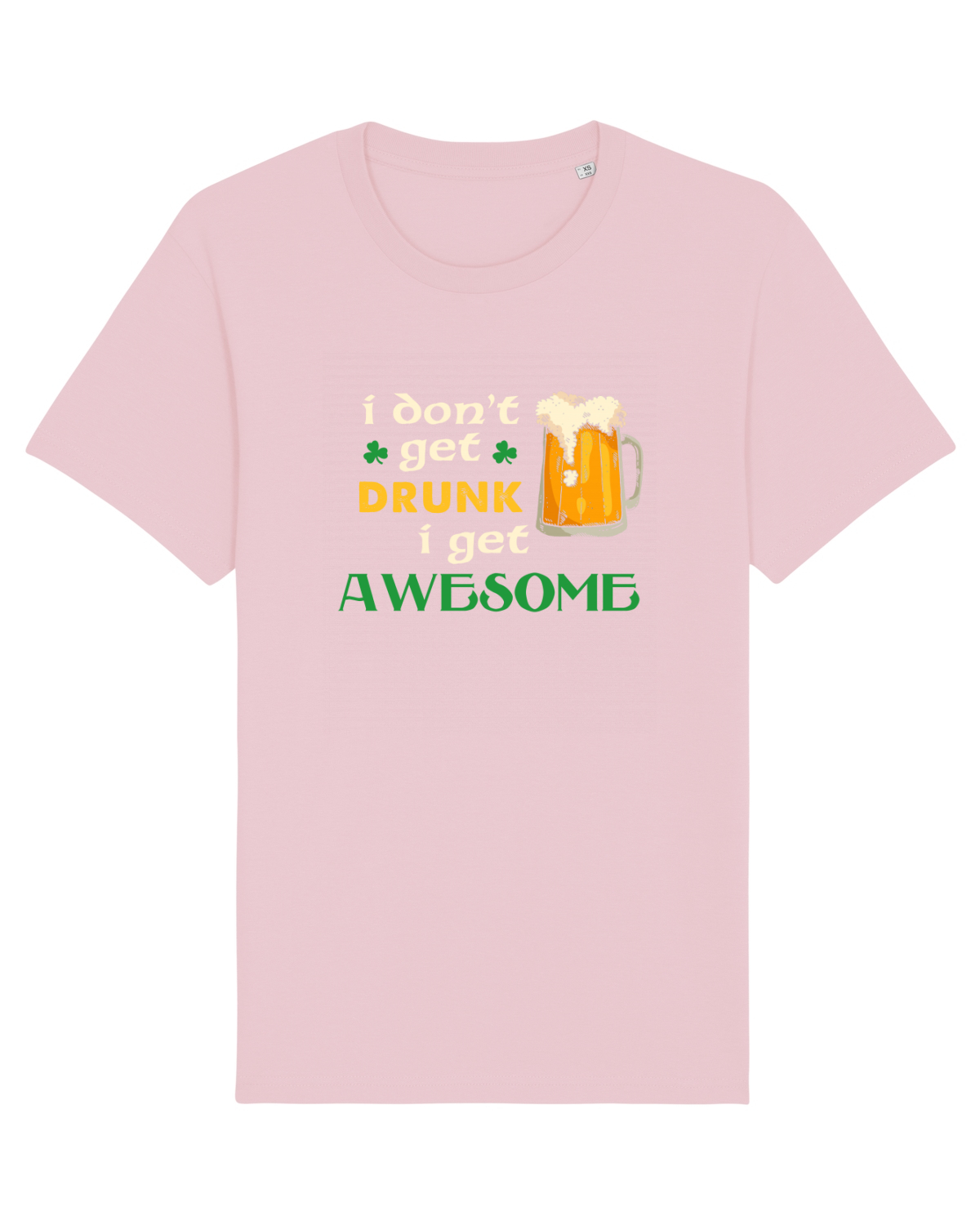 Tricou mânecă scurtă Unisex Rocker Cotton Pink