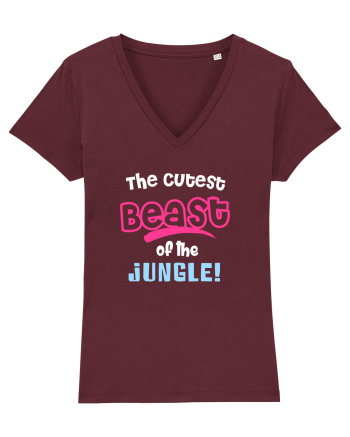 Cutest beast of the jungle Burgundy