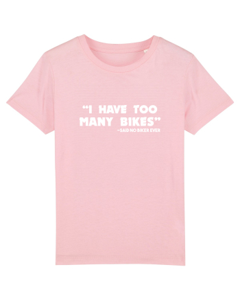 Too many bikes Cotton Pink