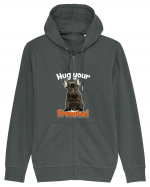 Hug your Frenchie Hanorac cu fermoar Unisex Connector