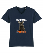 Hug your Frenchie Tricou mânecă scurtă guler V Bărbat Presenter