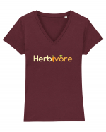 Herbivore Tricou mânecă scurtă guler V Damă Evoker