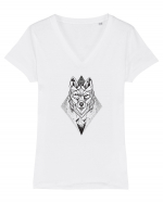 LUP Tricou mânecă scurtă guler V Damă Evoker