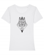 LUP Tricou mânecă scurtă guler larg fitted Damă Expresser