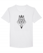 LUP Tricou mânecă scurtă guler larg Bărbat Skater