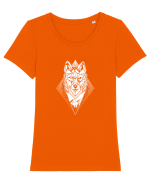 WOLLF Tricou mânecă scurtă guler larg fitted Damă Expresser