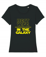 Best Wife in the Galaxy Tricou mânecă scurtă guler larg fitted Damă Expresser