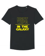 Best Wife in the Galaxy Tricou mânecă scurtă guler larg Bărbat Skater