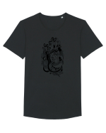 Inima Tricou mânecă scurtă guler larg Bărbat Skater