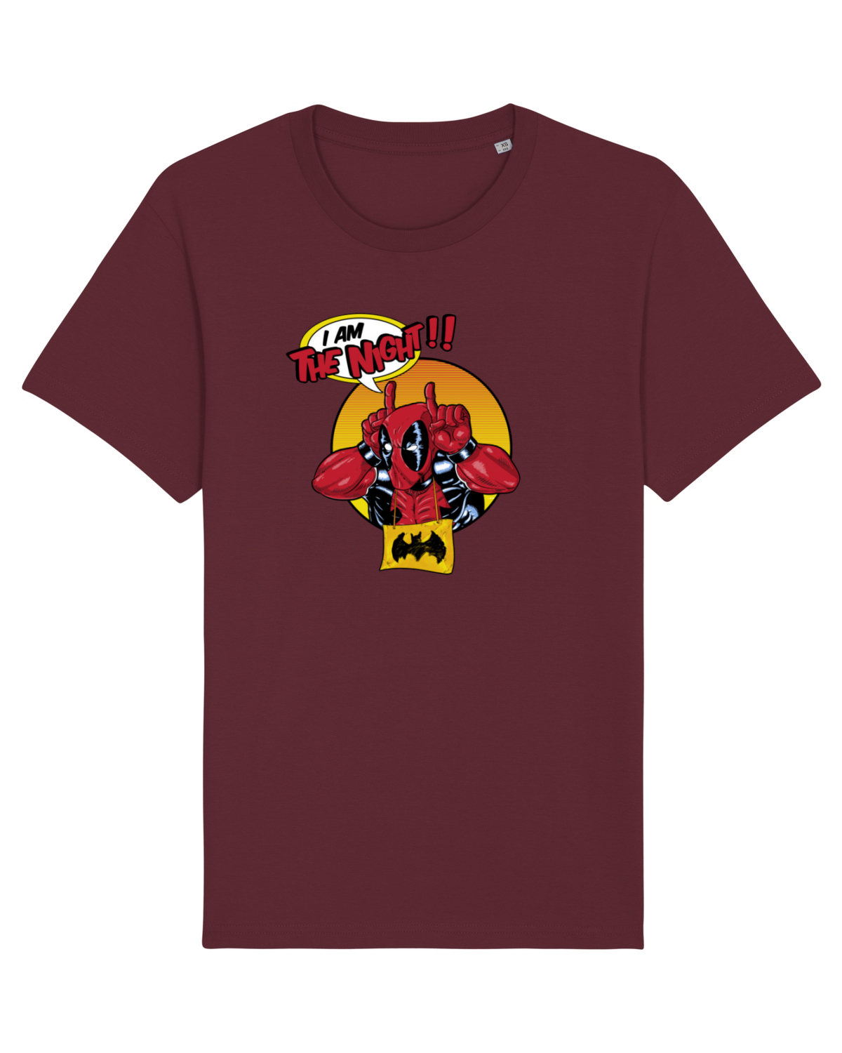 Tricou mânecă scurtă Unisex Rocker Burgundy