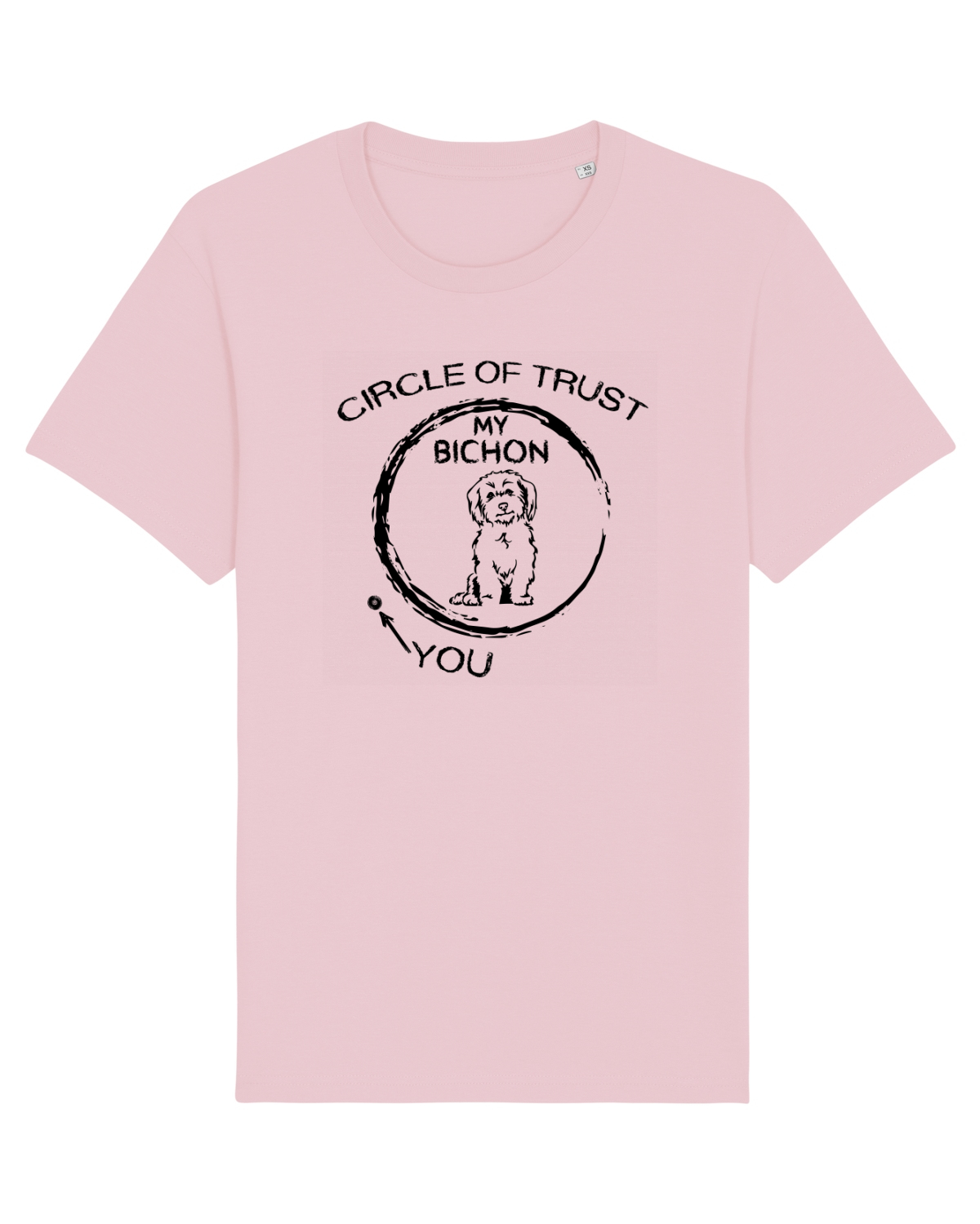 Tricou mânecă scurtă Unisex Rocker Cotton Pink