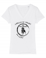 Rottweiler Tricou mânecă scurtă guler V Damă Evoker