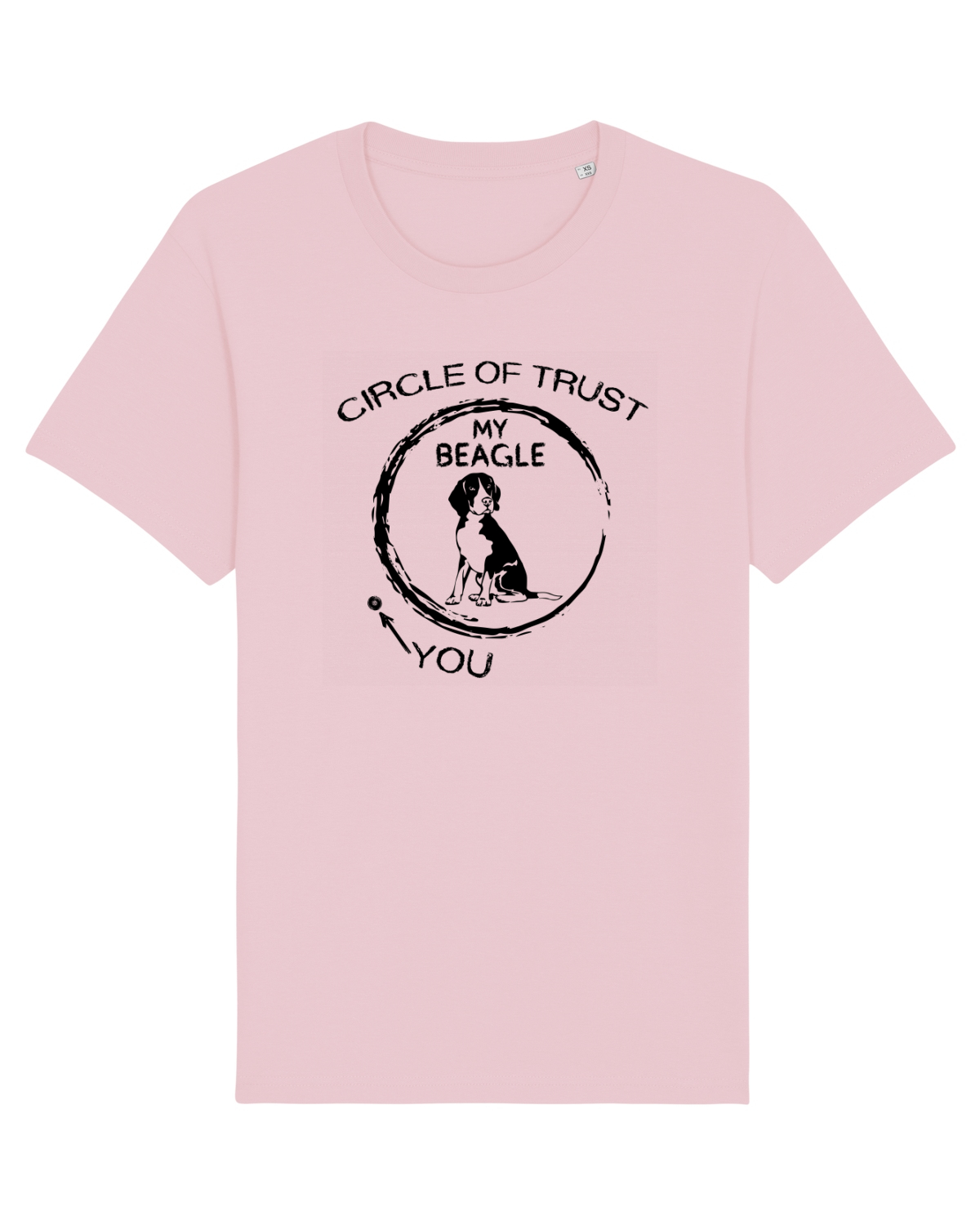 Tricou mânecă scurtă Unisex Rocker Cotton Pink