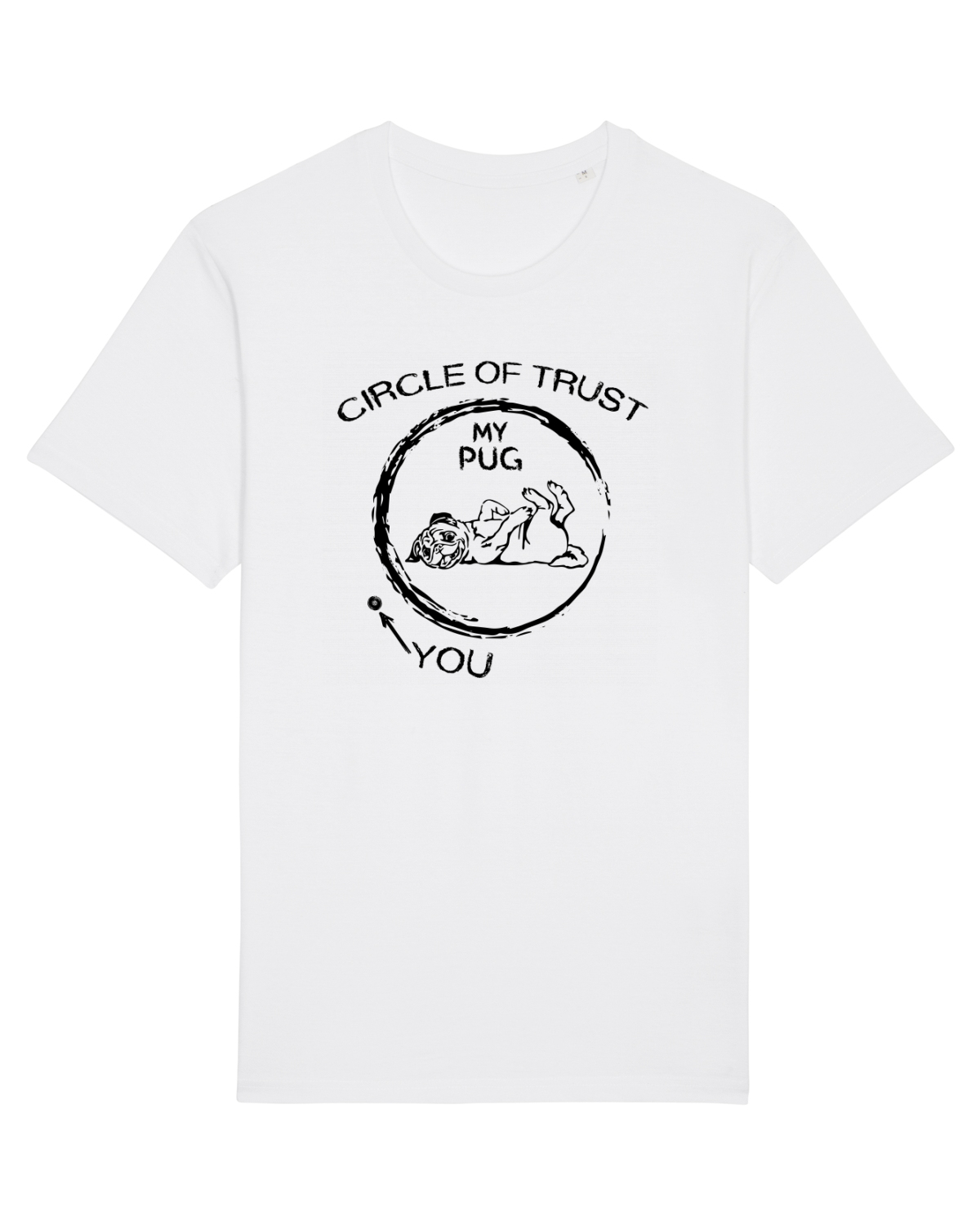 Tricou mânecă scurtă Unisex Rocker White