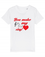 My heart sing Tricou mânecă scurtă  Copii Mini Creator