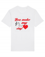 My heart sing Tricou mânecă scurtă Unisex Rocker