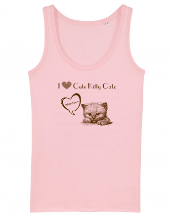 Cute kitty catz Cotton Pink