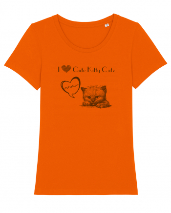 Cute kitty catz Bright Orange