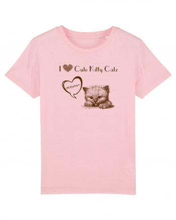 Cute kitty catz Cotton Pink