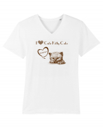 Cute kitty catz Tricou mânecă scurtă guler V Bărbat Presenter