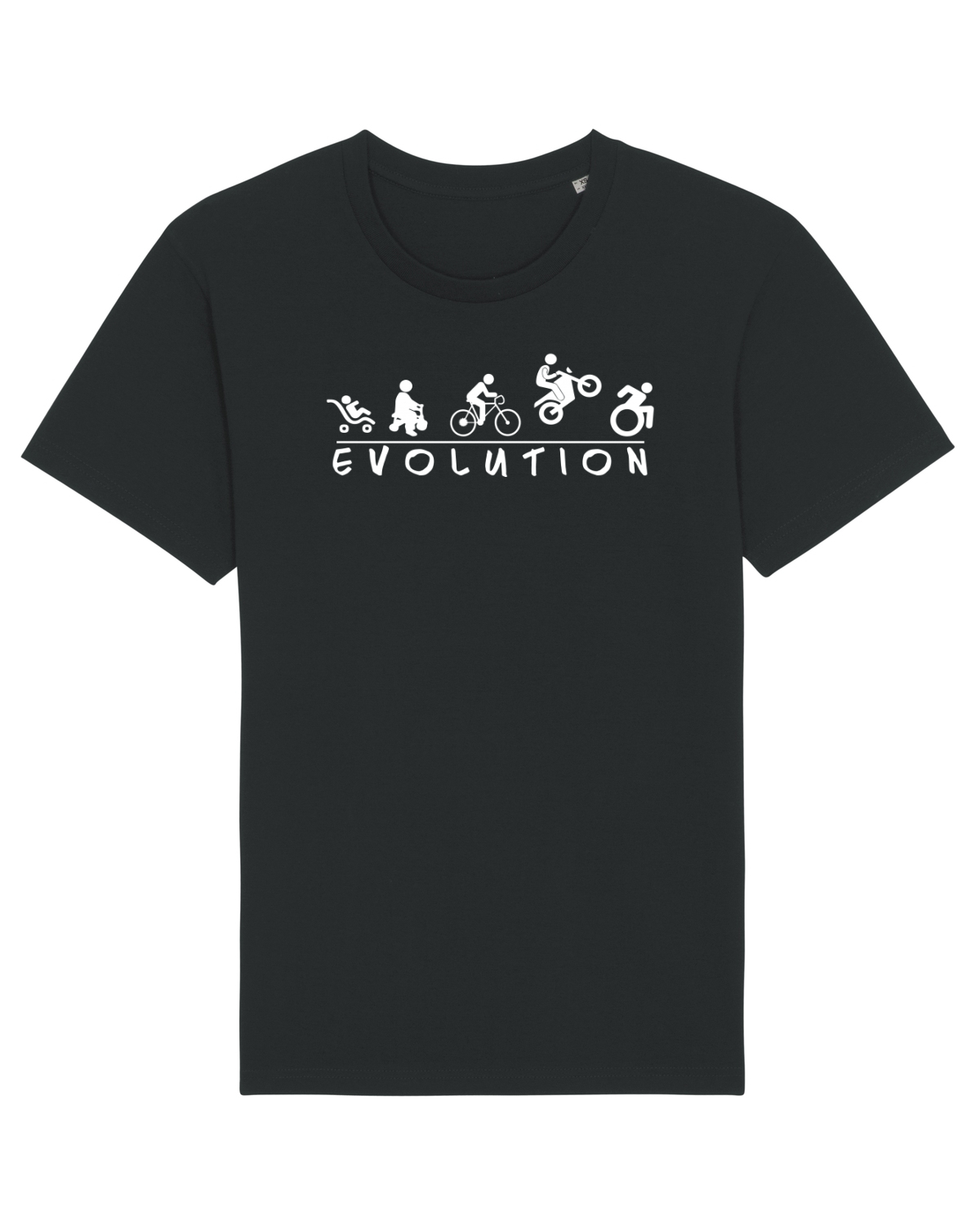 Tricou mânecă scurtă Unisex Rocker Black