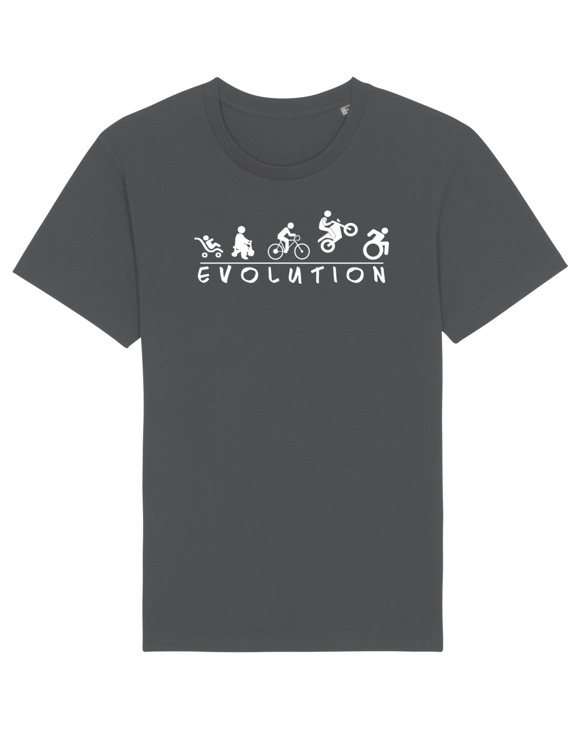 Tricou mânecă scurtă Unisex Rocker Anthracite