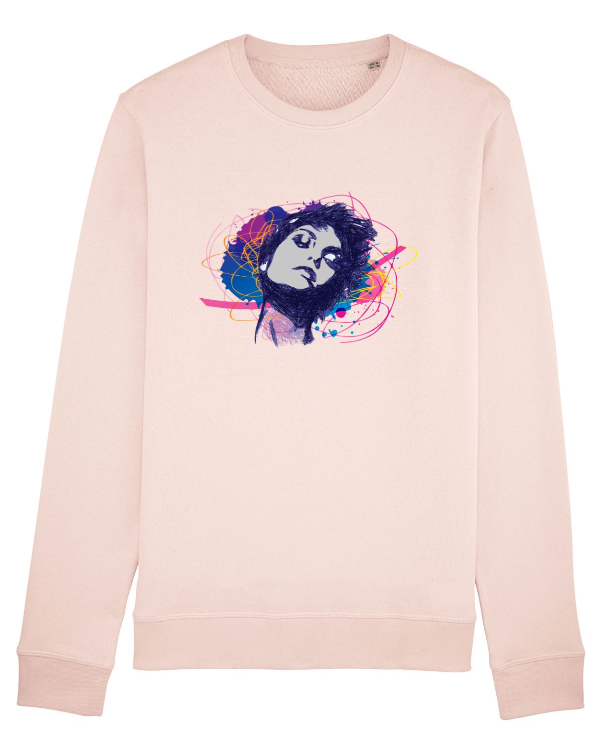 Bluză mânecă lungă Unisex Rise Candy Pink