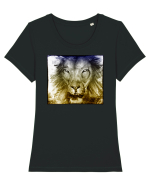 Leu Tricou mânecă scurtă guler larg fitted Damă Expresser
