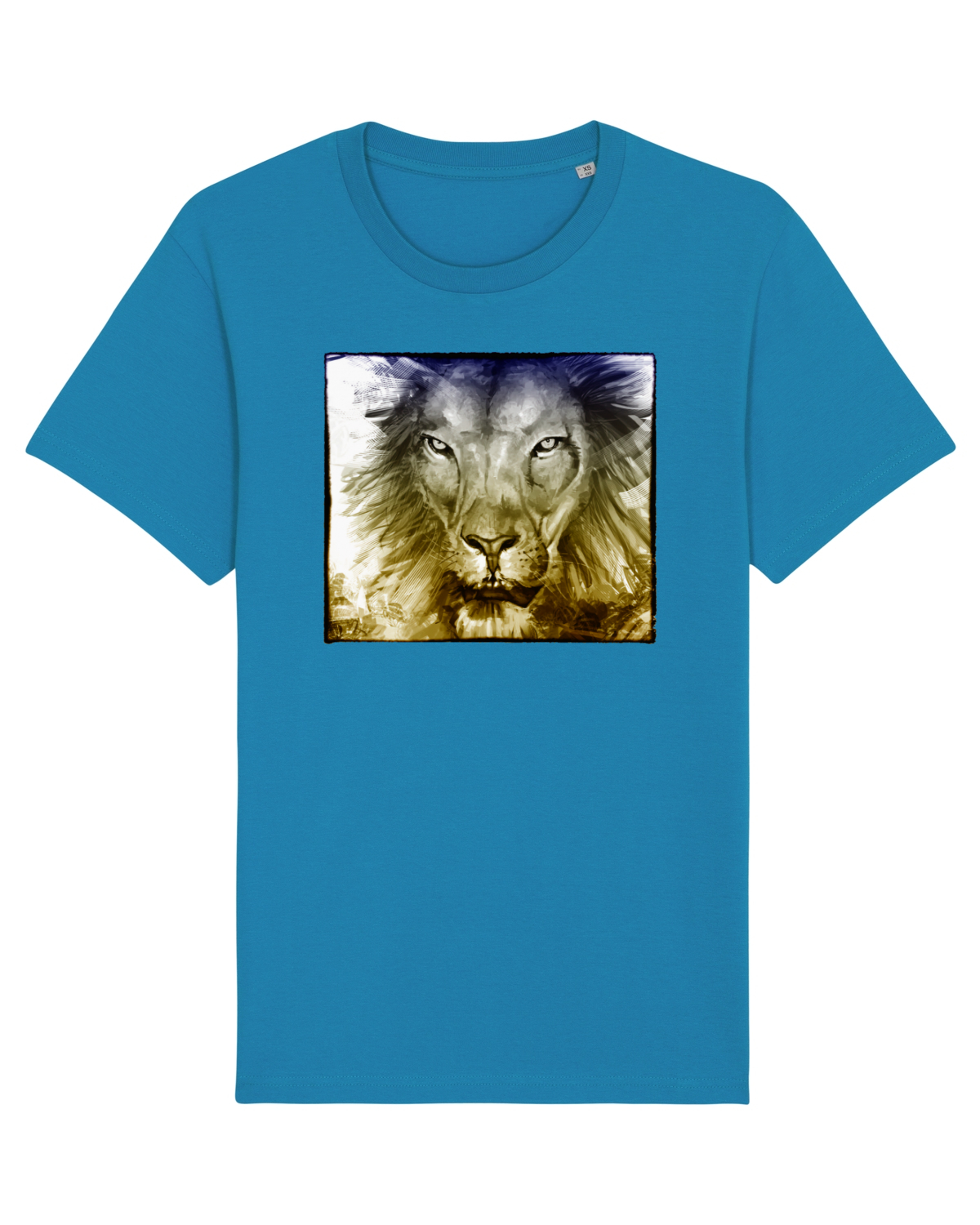 Tricou mânecă scurtă Unisex Rocker Azur