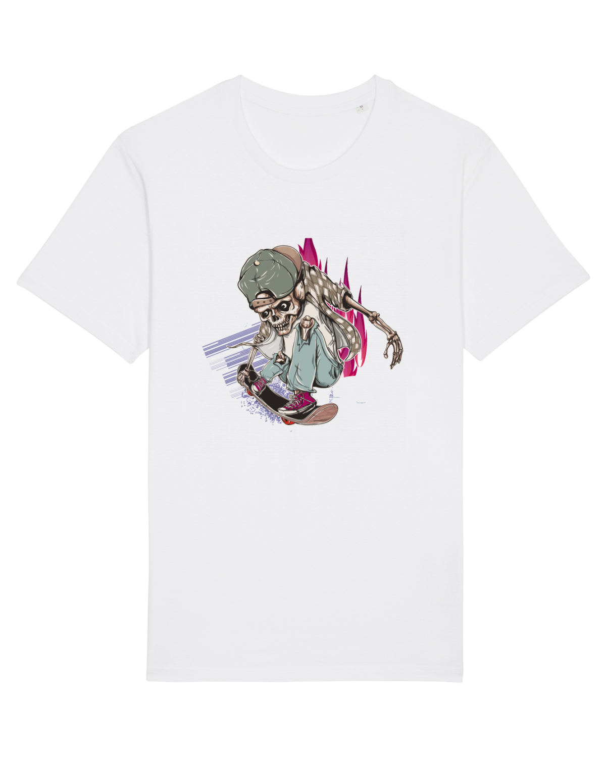 Tricou mânecă scurtă Unisex Rocker White
